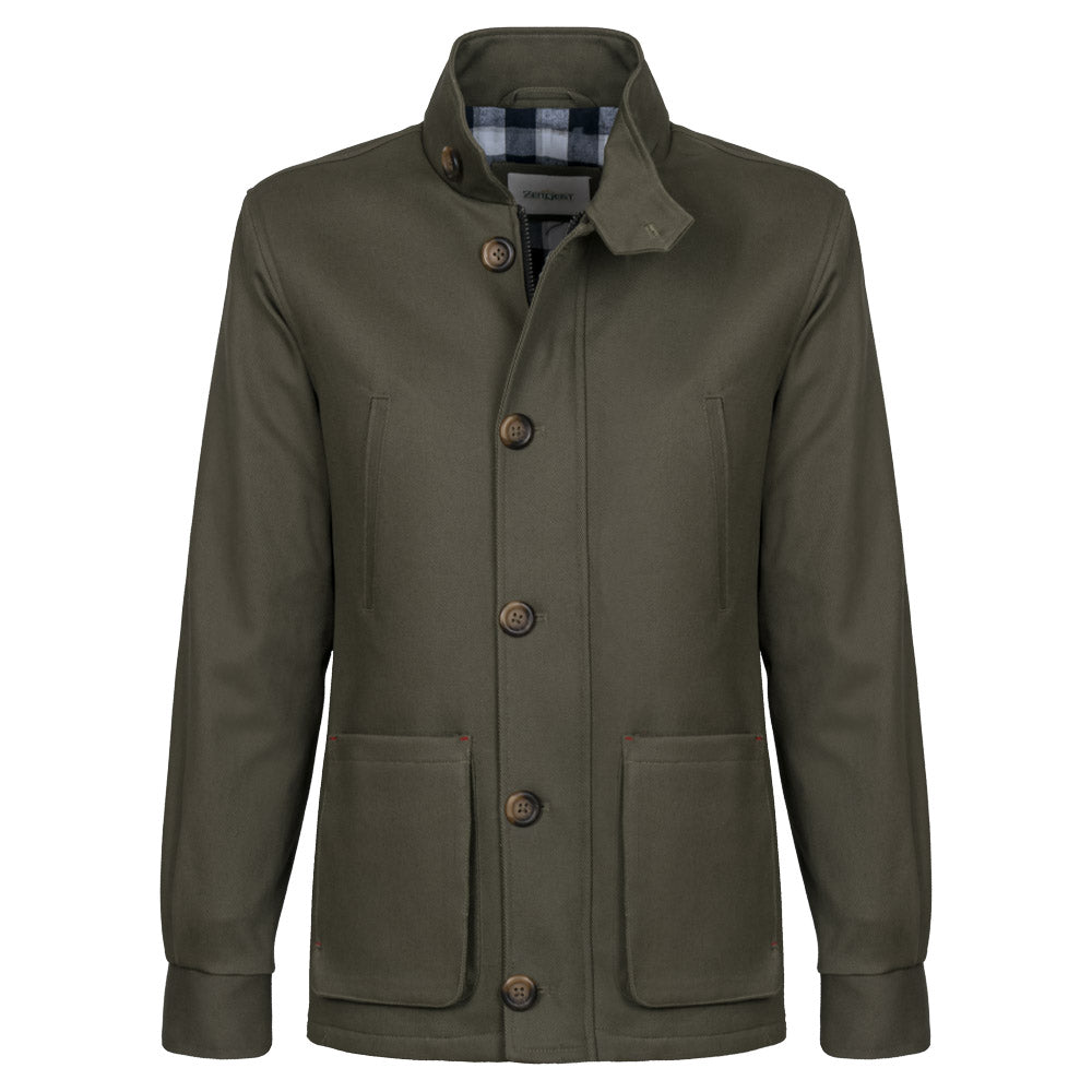 Men's Stretch Cotton Zipper Jacket (CTS-13|DRL)       
