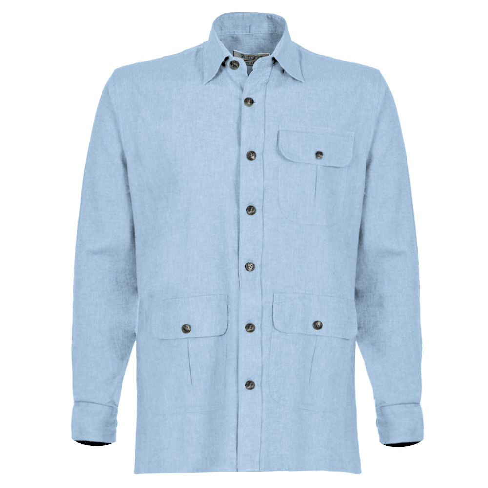 Men's Pure Linen Bush Coat (LIN-1068|REG|FOLA)