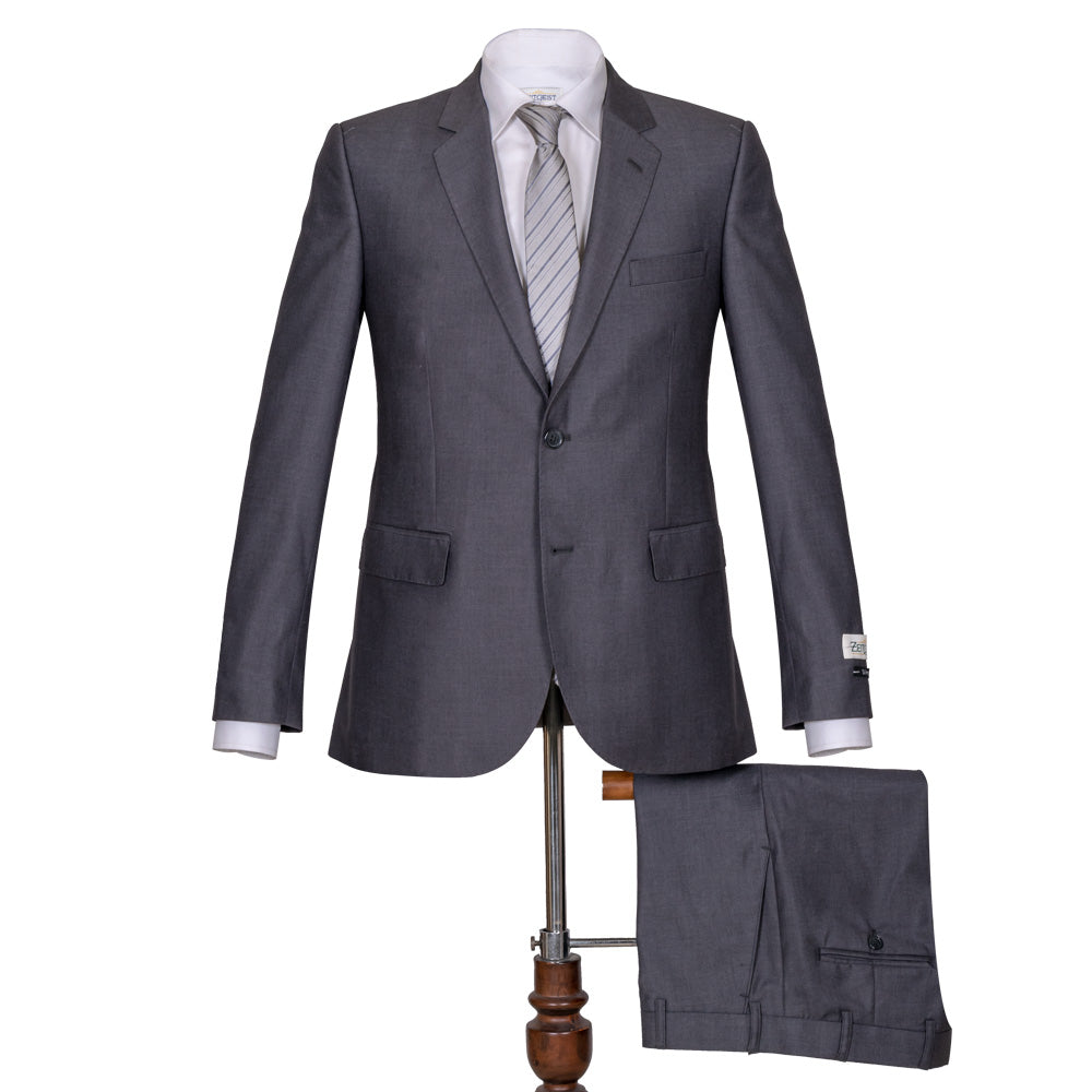 Men's Wool Blend Suit (STR-36|SLM)        