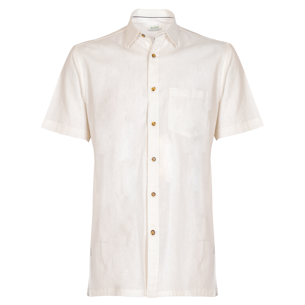 Men's Pure Linen Bushirt (LIN-1128|HSP)        