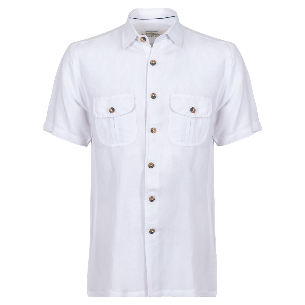 Men's Pure Linen Bushirt (LIN-1173|HSP)        