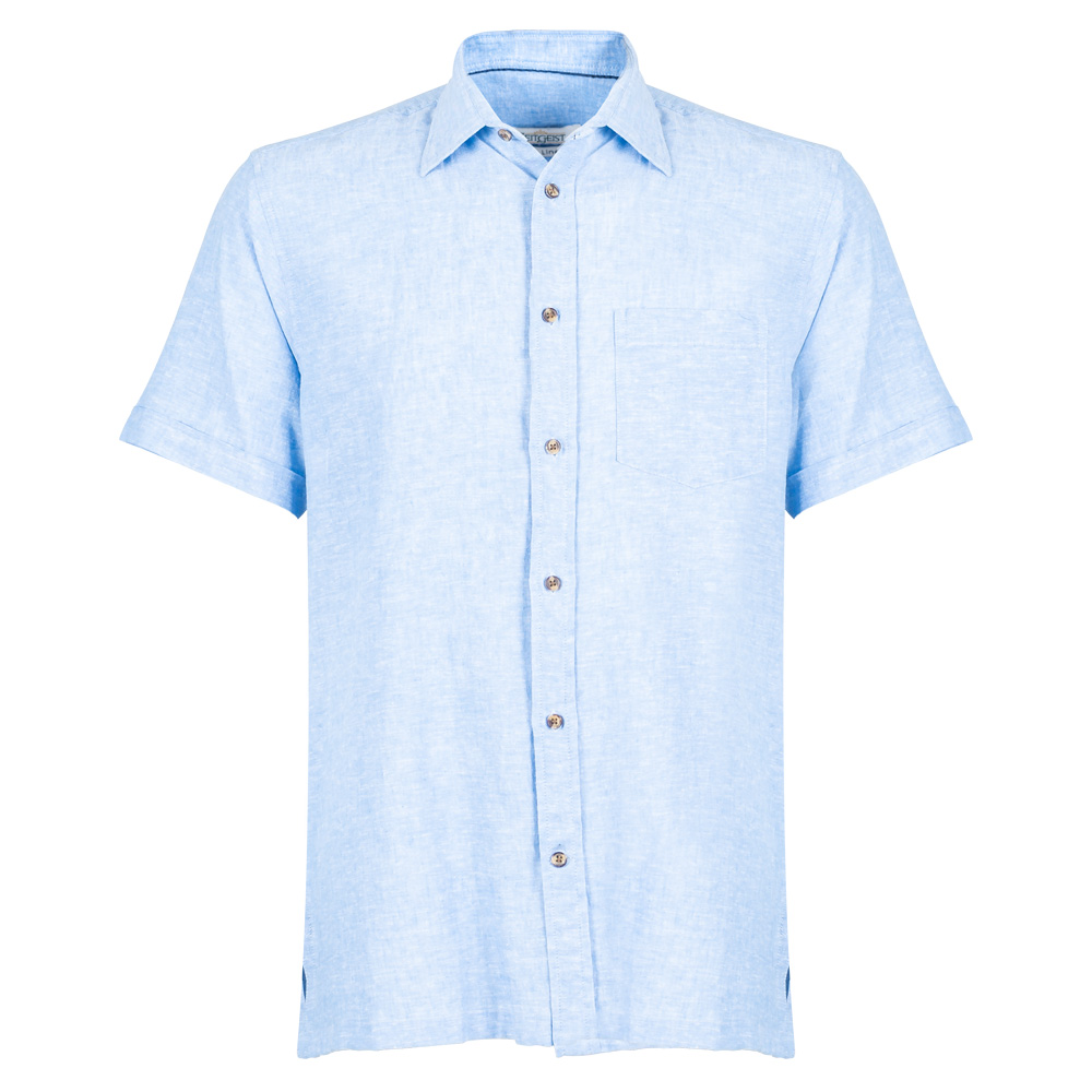 Men's Pure Linen Bushirt (LIN-1176|HSP)        