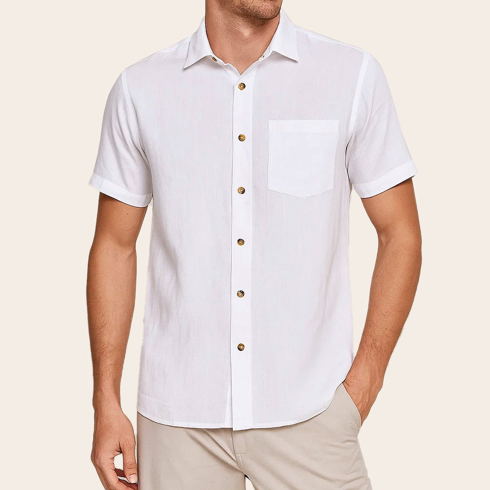 Men's Pure Linen Bushirt (LIN-1177|HSP)        