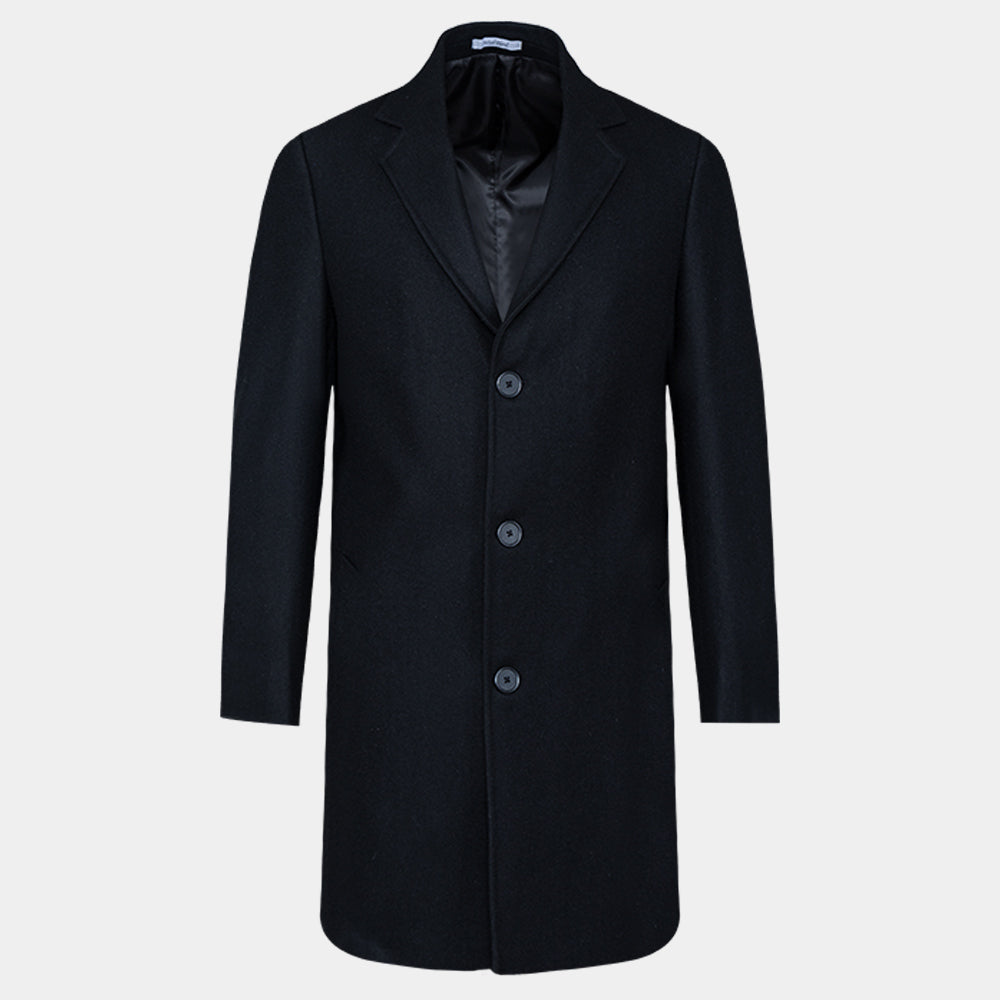Men's Wool Blend Half Coat (BL-125|NCH)       
