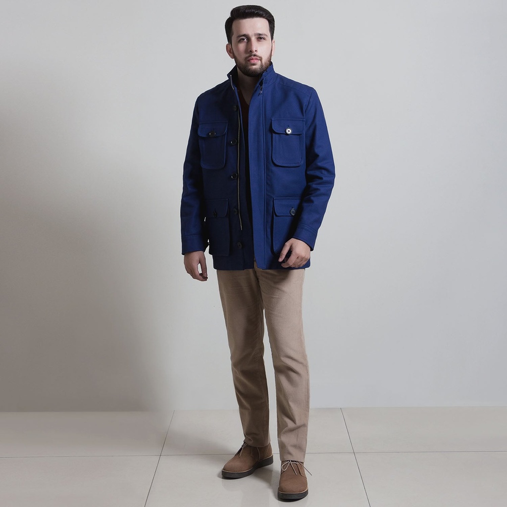 Men's Pure Cotton Zipper Jacket (CTN-762|TWC)       