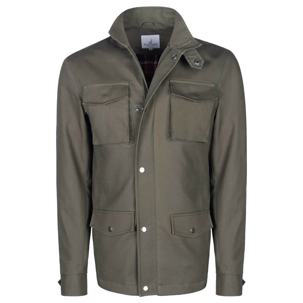 Sullivan's Cotton Water Repellent Mens Coat (CTN-693|MDS)       