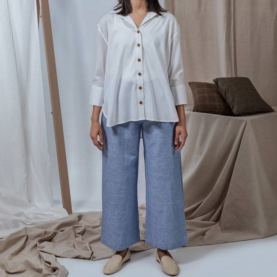 Women's Pure Linen Top (LIN-1222|1702)        