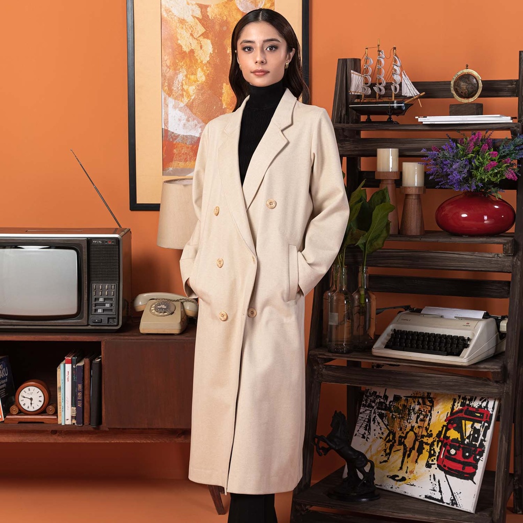 Women's Microfiber Over Coat (KNT-34|1667)       