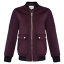 Men's Wool Blend Bomber Jacket (LBL-9|BRT/ORG)       