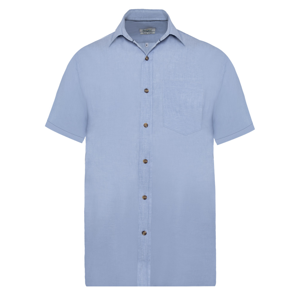 Men's Pure Linen Bushirt (LIN-1256|HSP)        