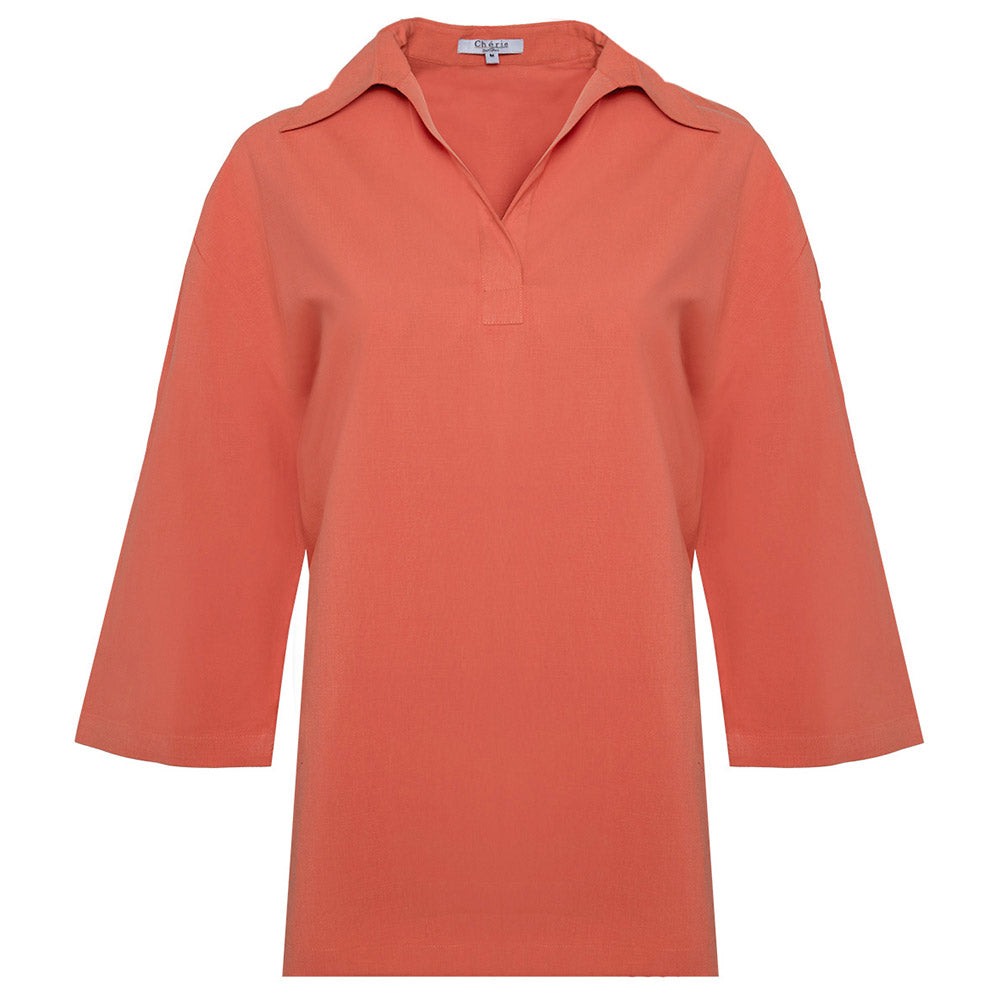 Women's Pure Linen Top (LIN-1268|1720)        