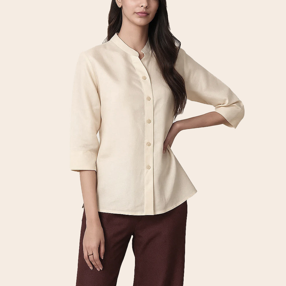 Women's Pure Linen Top (LIN-1272|1721)        