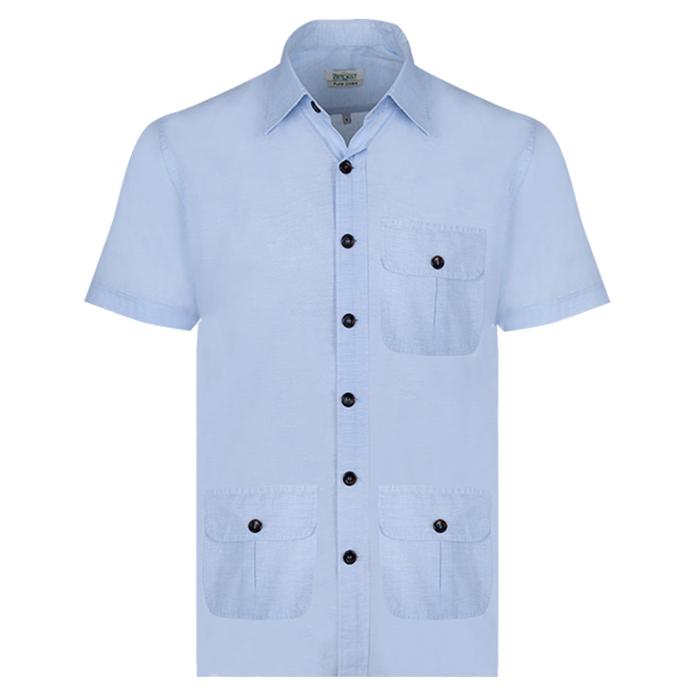 Men's Pure Linen  Bush Coat (LIN-1342|HSP)       
