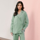 Women's Pure Linen Kimono Blouse Co-Ord set (LIN-1340|B1723/1728)     