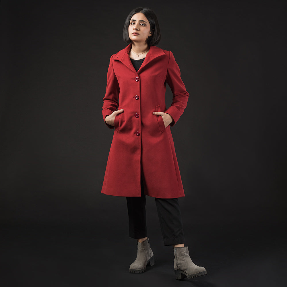 Women's Microfiber Half Coat (KNT-62|B1027)       
