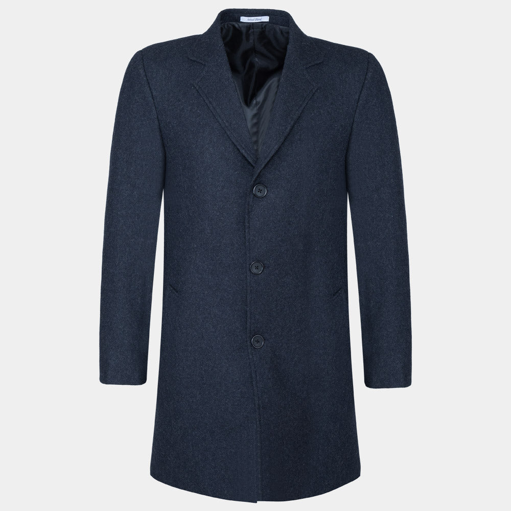 Men's Wool Blend Half Coat (BL-126|NCH)       