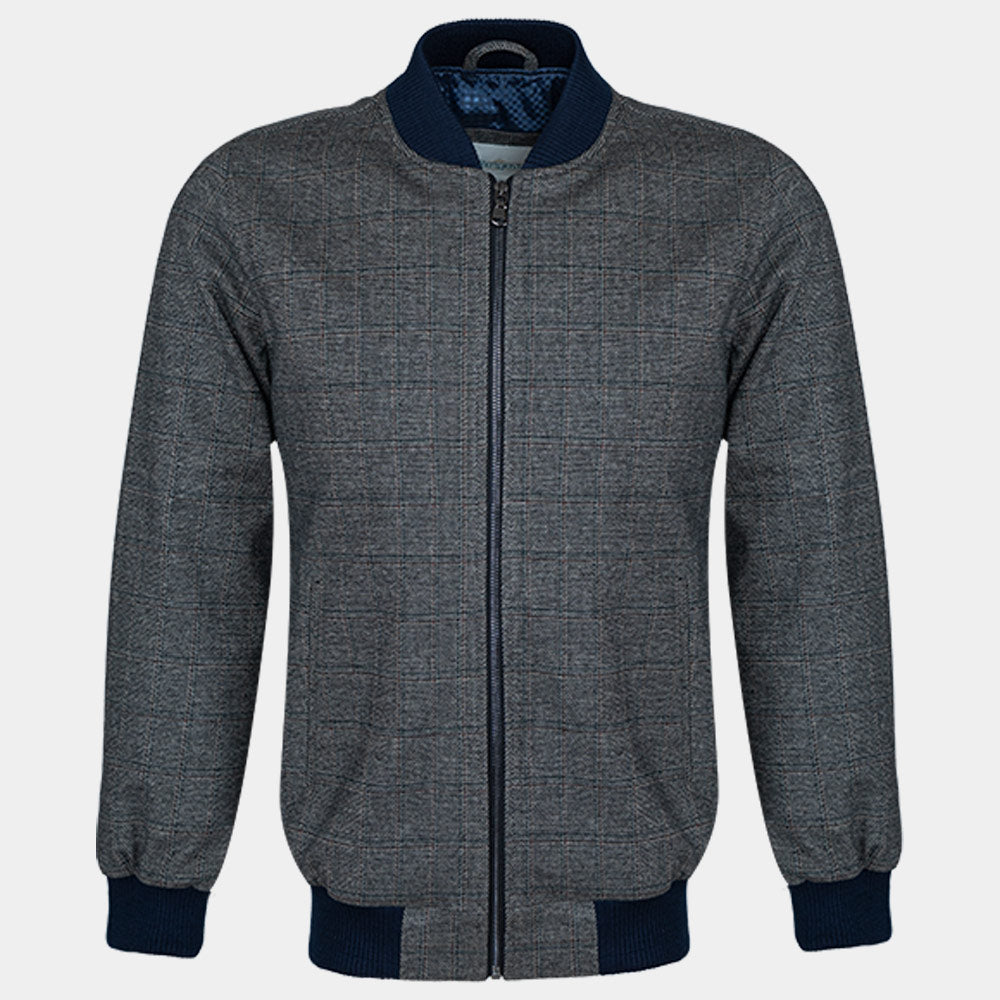 Men's Microfiber Bomber Jacket (KNT-88|BR3)       