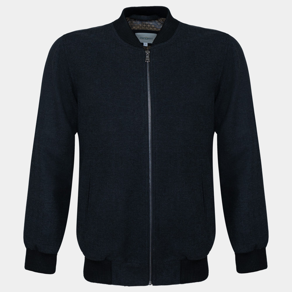 Men's Microfiber Bomber Jacket (KNT-90|BR3)       