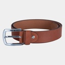 Men's Zink Alloy Casual Leather Belt (ZAL-25/BTL-3|MAT)      