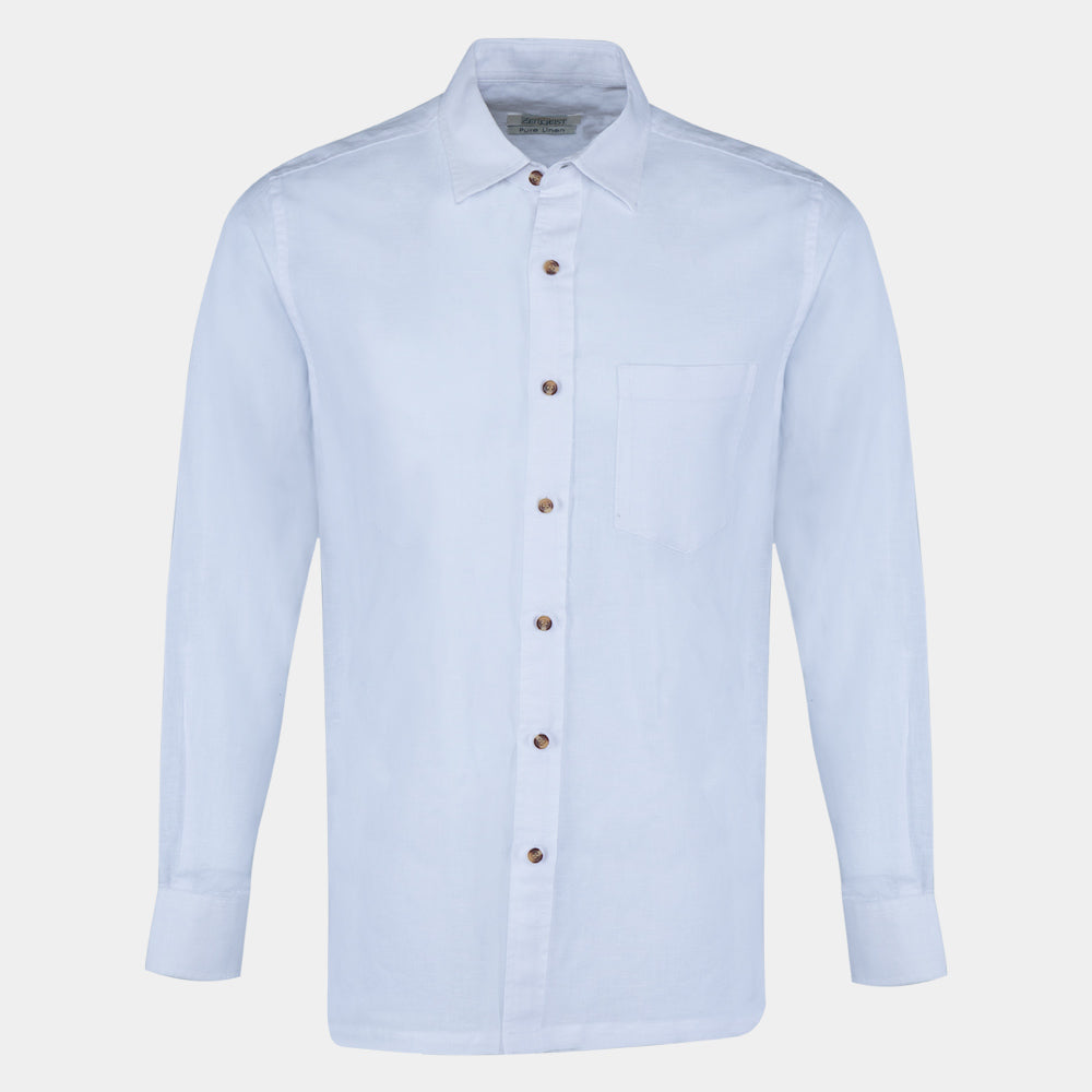 Men's Pure Linen Bushirt (LIN-1392|FSL)        