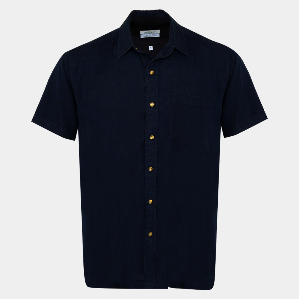 Men's Pure Linen Bushirt (LIN-1408|HSP)        
