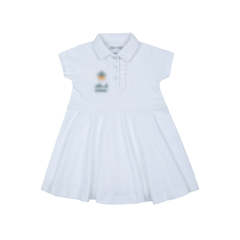 Juthoor Polo Dress (PKH-80C (WHT-REG)|JTH/1)