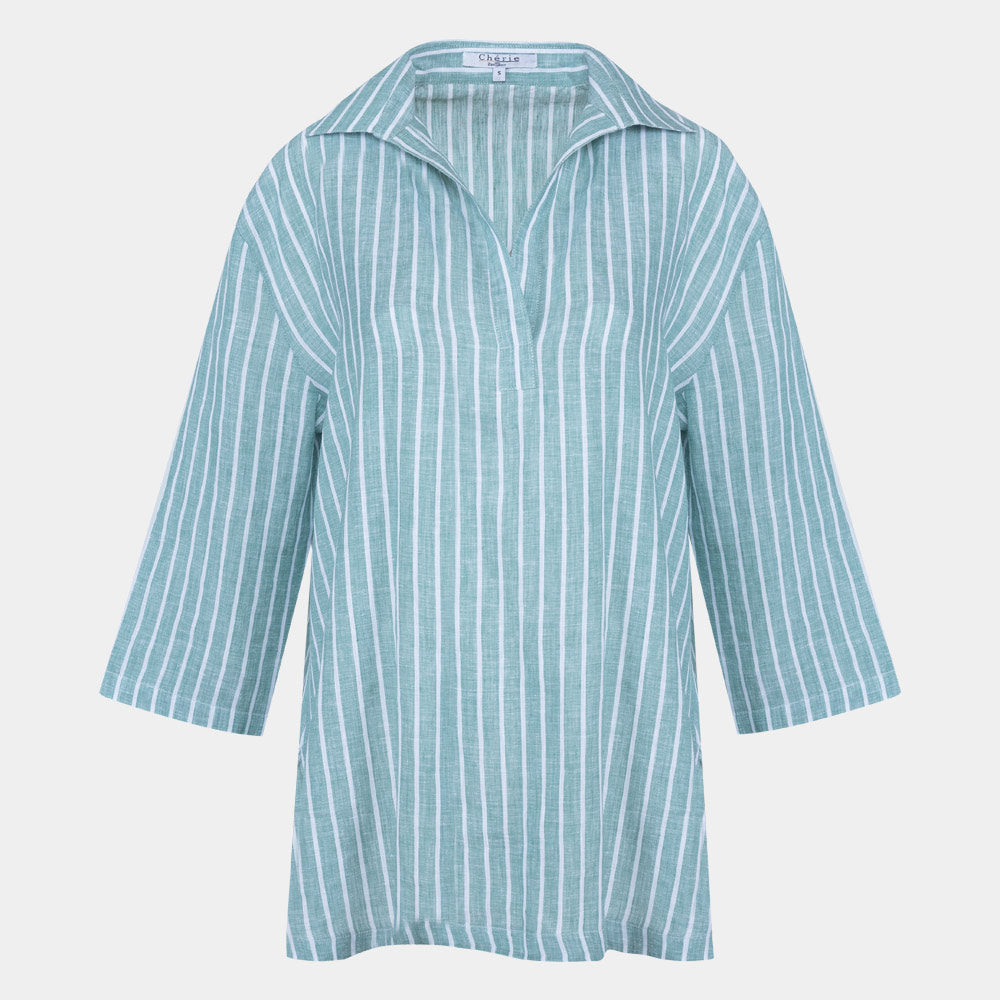 Women's Pure Linen Top (LIN-1434|1720)        