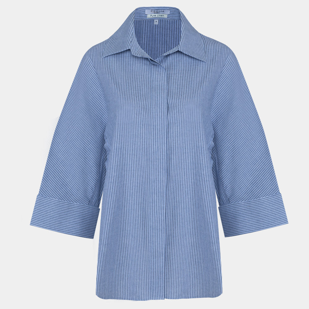 Women's Linen Cotton Top (LIN-1437|OSU2647)        