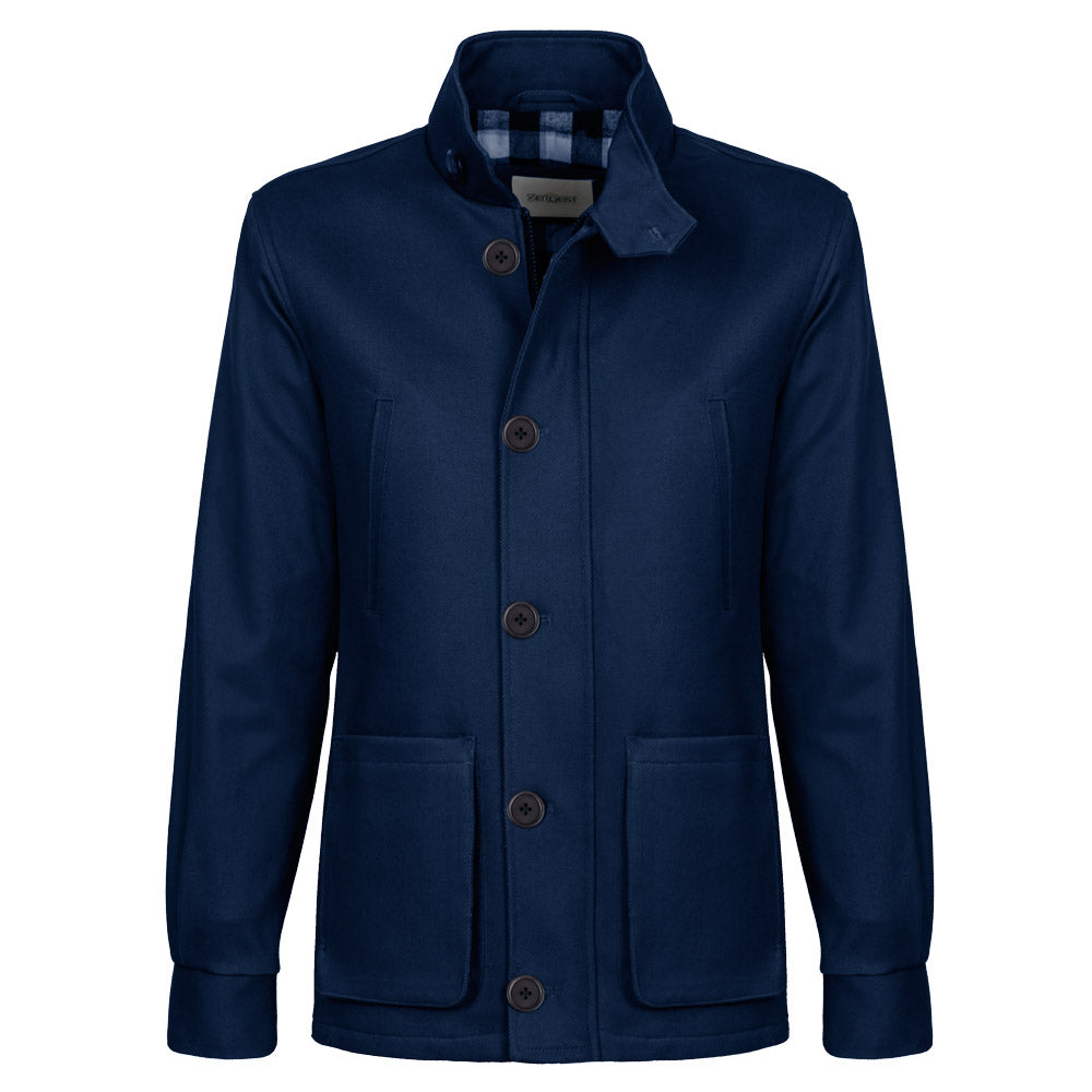 Men's Stretch Cotton Zipper Jacket (CTS-47|DRL)       
