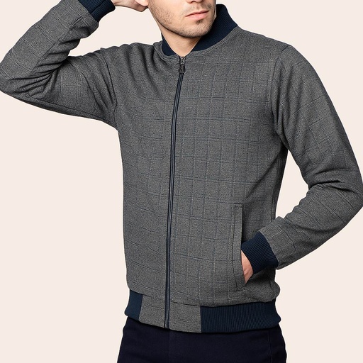 Men's Microfiber Bomber Jacket (KNT-88|BR3)       