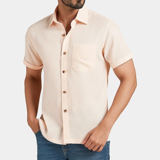 Men's Pure Linen Bushirt (LIN-1387|HSP)        