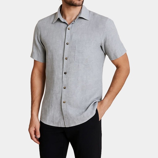Men's Pure Linen Bushirt (LIN-1412|HSP)        
