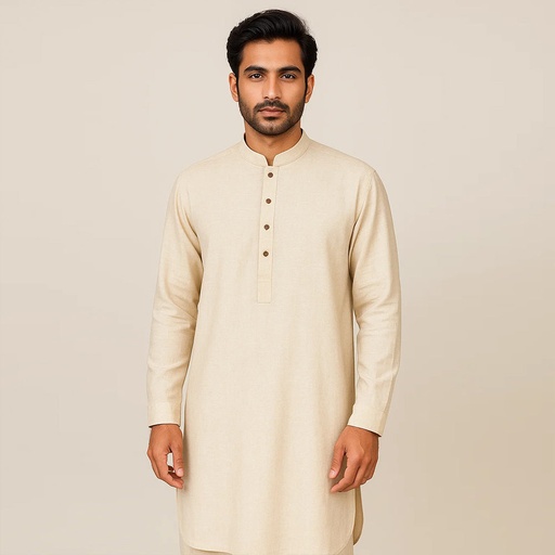 Men's Pure Linen Kurta (LIN-1430|KRT/1)        