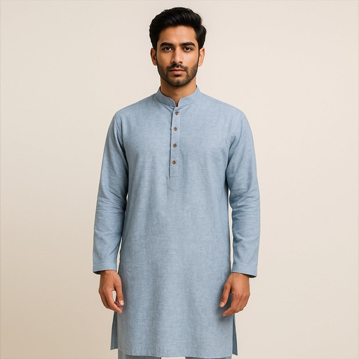 Men's Pure Linen Kurta (LIN-1453|KRT/1)        