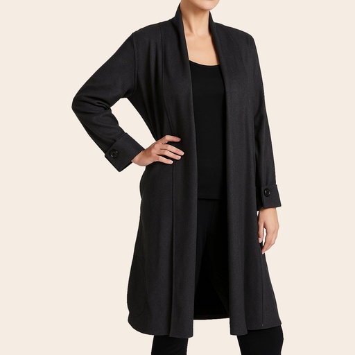 [26812-D1-FREE] Women's Microfiber Over Coat (KNA-3|1535)       