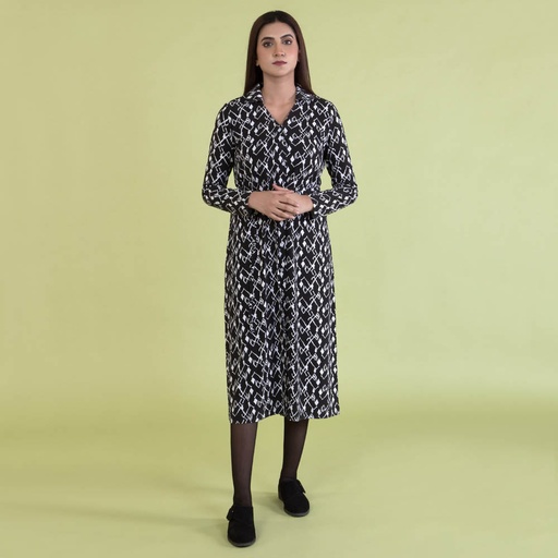 Women's Viscose Polyester Elastane Dresses (PVJS-3|1648)        