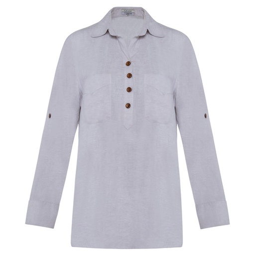 Women's Pure Linen Top (LIN-1236|A1582)        