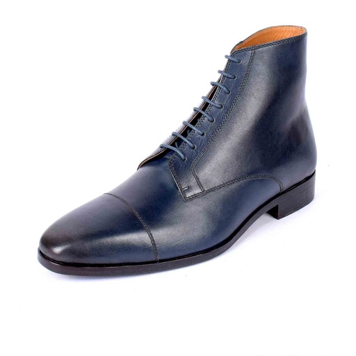 [UNI-2323] Black Wing Tip Quarter Brogue Boot (UENT-MW-14|MIS/1)