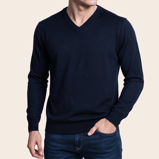 Men's Lambswool Country Sweater (LW-023|VNK/FSL)        